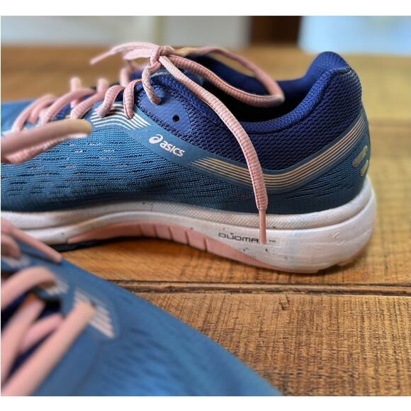 Womens ASICS GT-1000 7 Running Shoes Sneakers Pink Azure Blue Size 9 - Picture 5 of 11